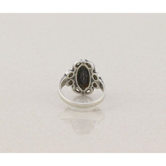 Sterling Silver Abalone Ring Size 4 3/4 - Picture 6 of 8